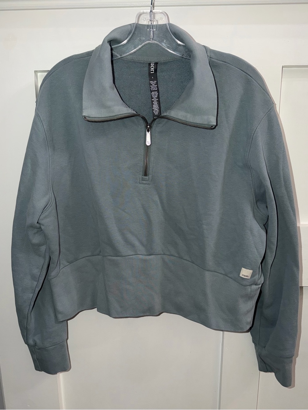Vuori Sedona Cropped Half Zip Sweatshirt Women’s Large Pullover VW2055